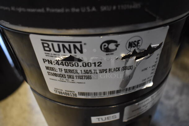 2 Bunn TF SERVER Black Poly Coffee Satellite Dispensers. 9.5x13x22.5. 2 Times Your Bid! - Image 6 of 6