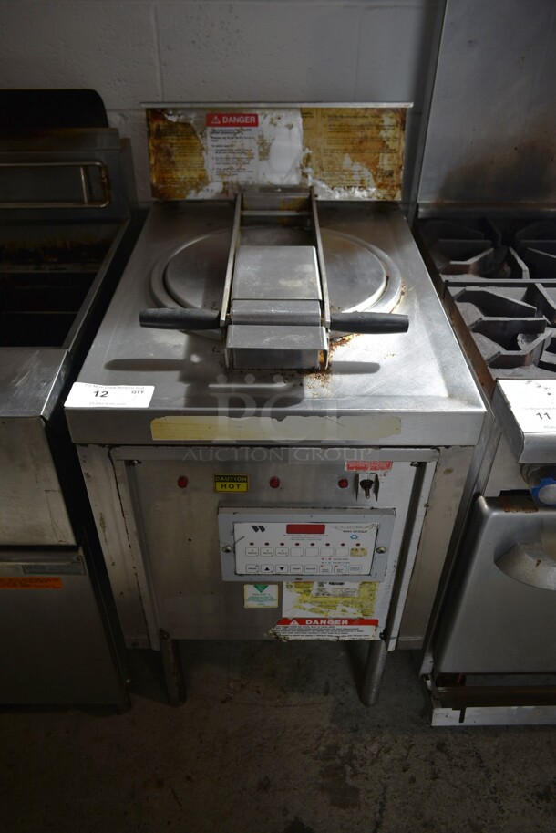 Winston Stainless Steel Commercial Electric Powered Floor Style Pressure Fryer. 230/250 Volts, 3 Phase. - Image 1 of 6