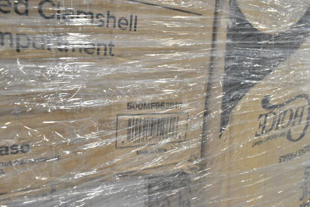 36 BRAND NEW Boxes Including 5008DWALLC Choice 8 oz. Tall Coffee Break Print Smooth Double Wall Paper Hot Cup - 500/Case, 346WSNSM Choice Medium Weight White Wrapped Plastic Spork, Straw, and Napkin Kit - 1000/Case, 500MF963B16 Choice 9" x 6" 1-Compartment Microwaveable Black Mineral-Filled Plastic Hinged Take-Out Container, 130BKFKNSPH Choice Black Heavy Weight Wrapped Plastic Fork and Knife Cutlery Pack with Napkin and Salt and Pepper Packets - 250/Case, 500CC12 Choice Clear PET Customizable Plastic Cold Cup - 12 oz. - 1000/Case, 500TW7 Choice 7 oz. Translucent Thin Wall Plastic Cold Cup - 2500/Case, 130SCB048FL Visions Clear PET Plastic Flat Lid for 24, 32, and 48 oz. Square Bowls - 300/Case, 127RD8BULK Choice 8 oz. Customizable Microwavable Translucent Round Deli Container - 500/Case, 795PTOWHT4 Choice White Microwavable Folded Paper #4 Take-Out Container 7 3/4" x 5 1/2" x 3 1/2" - 160/Case. 36 Times Your Bid!  - Image 4 of 12