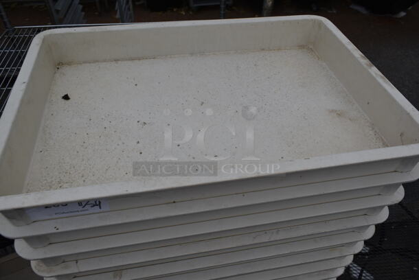 ALL ONE MONEY! Lot of 21 White Poly Dough Bins on Dolly. - Image 3 of 3