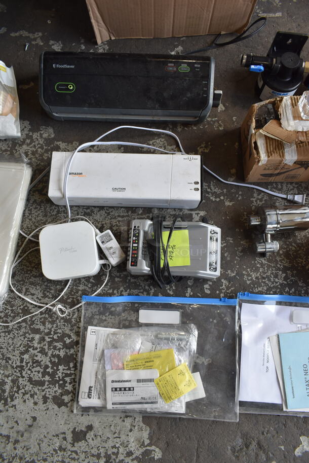 ALL ONE MONEY! Lot of Various Items Including Gas Connectors, FoodSaver Vacuum Food Packaging Unit and Battery Charger - Image 6 of 12