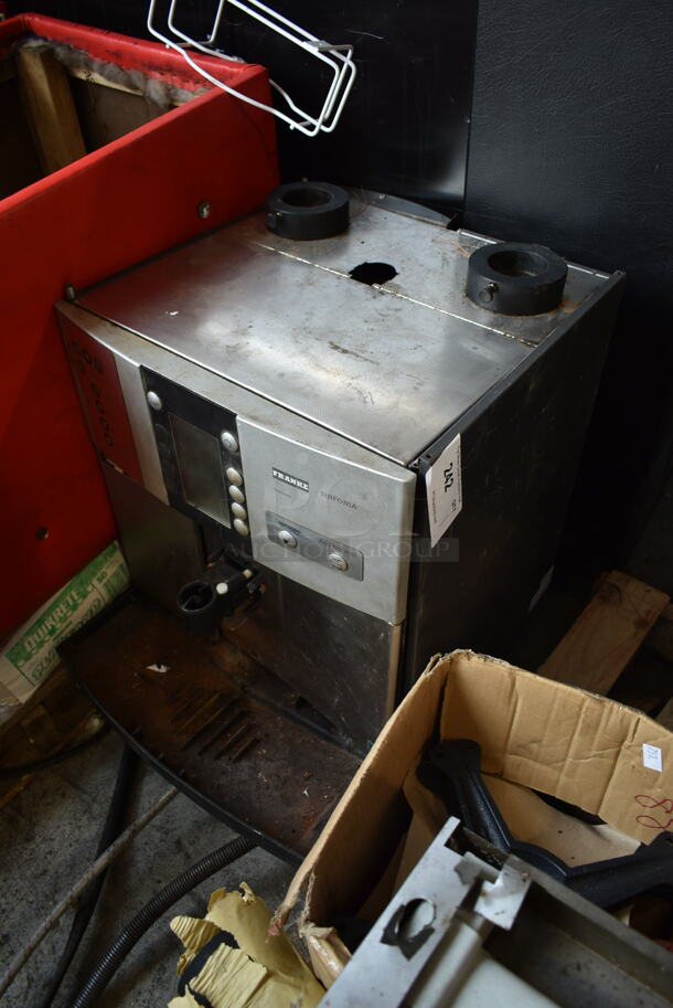 Franke Sinfonia Metal Commercial Countertop Automatic Coffee Espresso Machine. Missing Hoppers. - Image 3 of 7