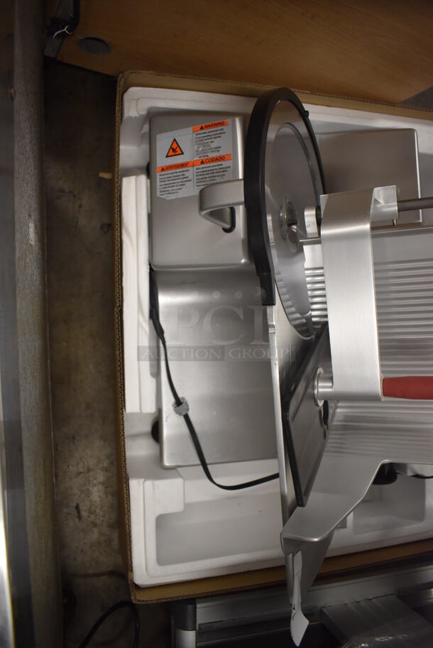 2018 Bizerba GSP H Stainless Steel Commercial Countertop Meat Slicer. 120 Volts, 1 Phase. 24x29x24. Tested and Working! - Image 5 of 7