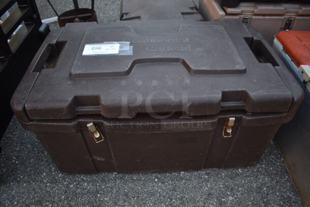Continental Carlisle 7148 Brown Poly Food Carrying Catering Case. 30x18x15