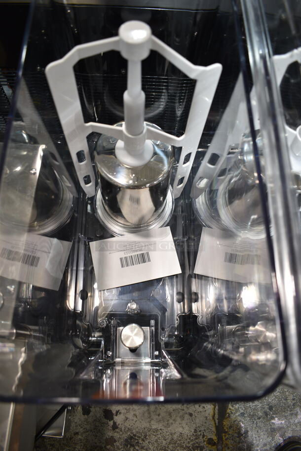 BRAND NEW SCRATCH AND DENT! 2024 Carnival King 382RBD5G3 Stainless Steel Commercial Countertop Triple 5 Gallon Bowl Refrigerated Beverage Dispenser. 120 Volts, 1 Phase. Tested and Working! - Image 7 of 9