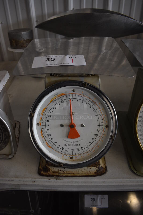 Metal 32 Ounce Capacity Scale. 9x11x10 - Image 1 of 4