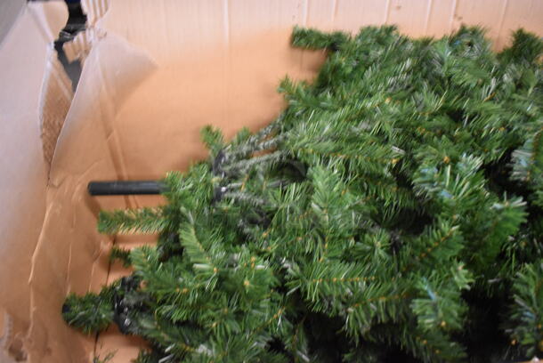 ALL ONE MONEY! Lot of 2 Boxes of Fake Christmas Trees - Image 5 of 9
