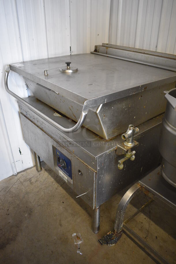 Cleveland Stainless Steel Commercial Natural Gas Powered Floor Style Braising Pan. 35x38x43 - Image 6 of 6