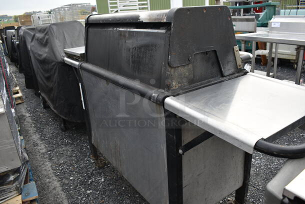 Weber Summit Metal Outdoor Propane Gas Powered Grill w/ Right Side Single Burner Range on Commercial Casters. 78x28x48 - Image 12 of 12