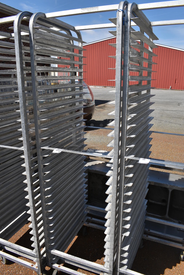 Metal Commercial Pan Transport Rack on Commercial Casters. 20.5x26x74 - Image 3 of 3