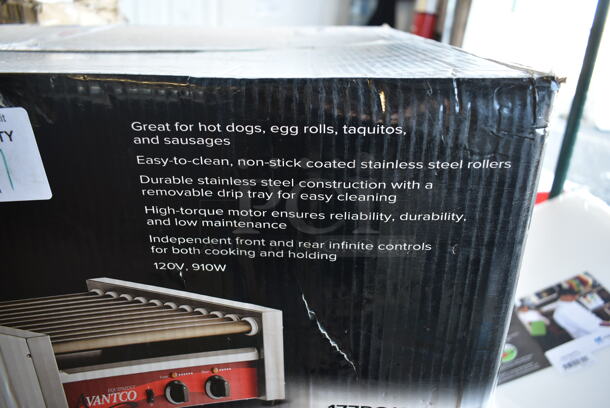 BRAND NEW SCRATCH AND DENT! 2023 Avantco 177RG1830NS Stainless Steel Commercial Countertop Hot Dog Roller. 120 Volts, 1 Phase. Tested and Working! - Image 5 of 6