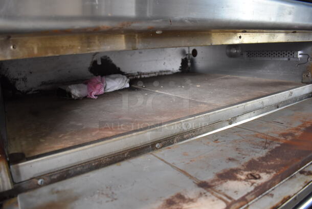 2 Bakers Pride P1 Stainless Steel Commercial Electric Powered Single Deck Pizza Oven w/ Cooking Stones on Metal Legs. 208 Volts, 3 Phase. 2 Times Your Bid! - Image 3 of 11