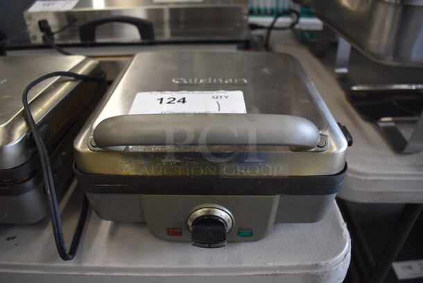 Cuisinart WAF-300 Metal Countertop Waffle Maker. 120 Volts, 1 Phase. 9x12x7 - Image 1 of 8