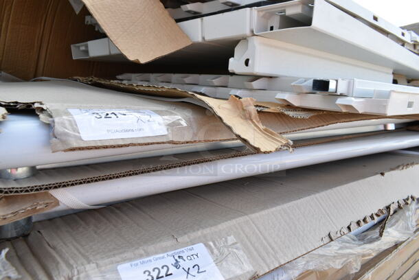 2 BRAND NEW SCRATCH AND DENT! Steelton 522ETSG3096 30" x 96" 18 Gauge 430 Stainless Steel Work Table with Undershelf. 2 Times Your Bid! May Be Missing Pieces. - Image 3 of 3