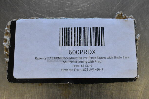 BRAND NEW SCRATCH AND DENT! Regency 600PRDX 1.15 GPM Deck-Mounted Pre-Rinse Faucet with Single Base - Image 5 of 5