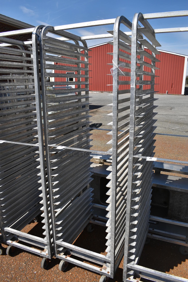 Metal Commercial Pan Transport Rack on Commercial Casters. 20.5x26x74 - Image 3 of 3