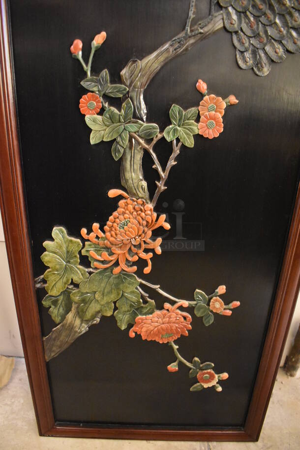 Framed Picture of Birds in Asian Style. Goes GREAT w/ Lots 25-26, 28! - Image 3 of 6