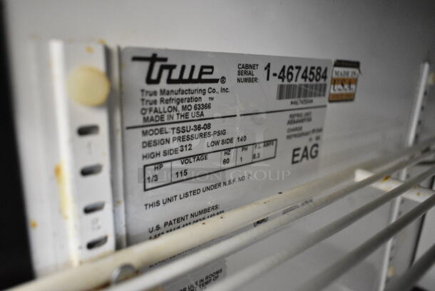 True TSSU-36-08 Stainless Steel Commercial Sandwich Salad Prep Table Bain Marie Mega Top on Commercial Casters. 115 Volts, 1 Phase. Tested and Working! - Image 2 of 5