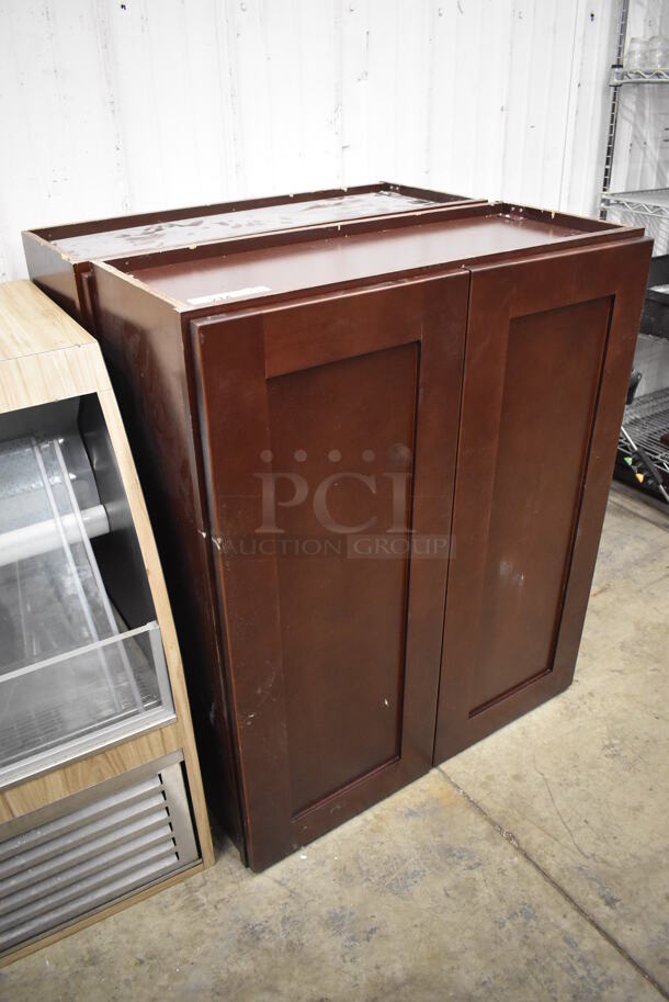 2 Wooden 2 Door Cabinets. 30x13x36. 2 Times Your Bid! - Image 3 of 5