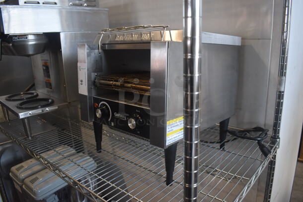 Galaxy TT-300A Commercial Stainless Steel Electric Countertop Conveyor Toaster Oven on Black Legs. 120V. Tested and Working! - Image 3 of 5