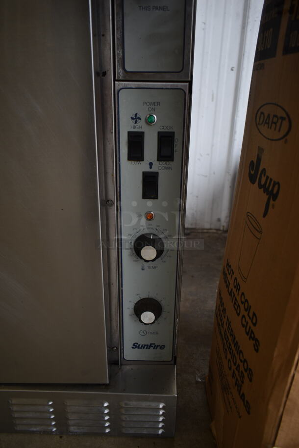 2 Garland SunFire Stainless Steel Commercial Natural Gas Powered Full Size Convection Ovens w/ View Through Door, Solid Door, Metal Oven Racks and Thermostatic Controls. 2 Times Your Bid! - Image 5 of 7