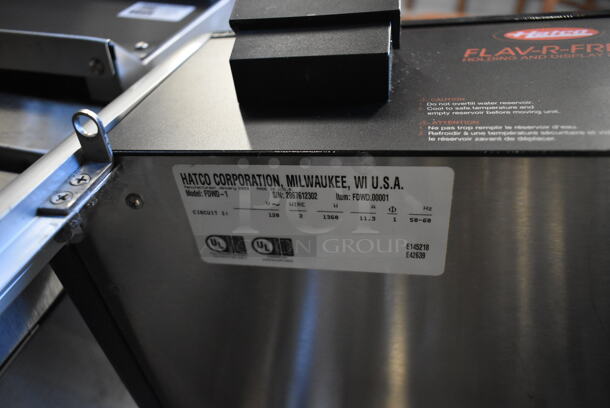 BRAND NEW SCRATCH AND DENT! Hatco FDWD-1 Stainless Steel Commercial Countertop Flav-R-Fresh Humidified Impulse Pizza / Hot Food Display Cabinet With 4 Tier Circle Rack. 120 Volts, 1 Phase. Tested and Working! - Image 5 of 5