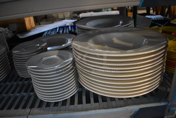 ALL ONE MONEY! Tier Lot of Various White Ceramic Plates - Image 2 of 5