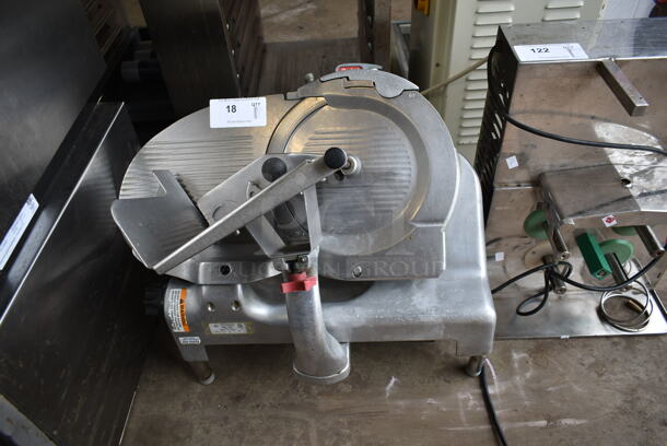 Berkel 909/1 Stainless Steel Commercial Countertop Meat Slicer w/ Blade Sharpener. 115 Volts, 1 Phase. Tested and Working!