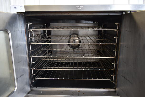 2 Garland SunFire Stainless Steel Commercial Natural Gas Powered Full Size Convection Ovens w/ View Through Door, Solid Door, Metal Oven Racks and Thermostatic Controls. 2 Times Your Bid! - Image 6 of 7