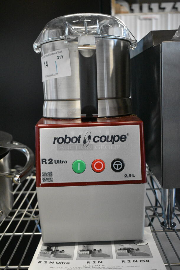 BRAND NEW SCRATCH AND DENT! Robot Coupe R2UB 3 Qt. / 3 Liter Stainless Steel Batch Bowl Food Processor. 120 Volts, 1 Phase. Tested and Working! - Image 2 of 9