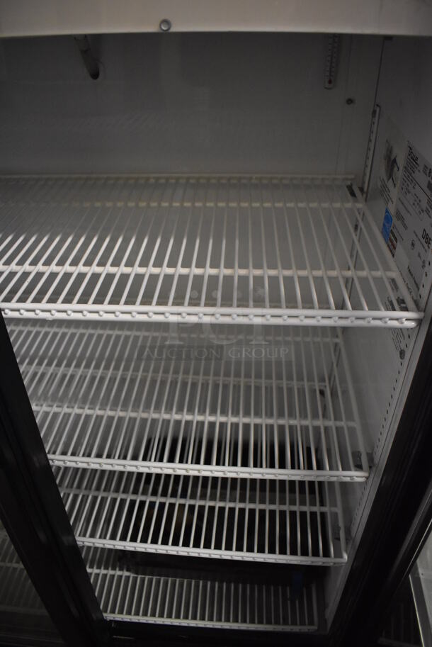 2014 True GDM-36SL-LD ENERGY STAR Metal Commercial 2 Door Reach In Cooler Merchandiser w/ Poly Coated Racks. 36x22x56. Tested and Working! - Image 5 of 6