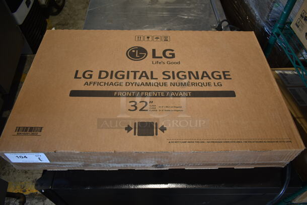 BRAND NEW IN BOX! LG 32SM5KE-B Digital Signage 32" Light Up Sign. - Image 1 of 4