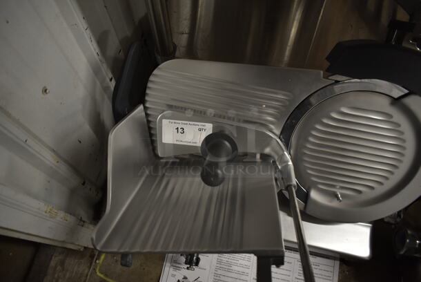 BRAND NEW SCRATCH AND DENT! 2023 Hobart Centerline EDGE12-11 Stainless Steel Commercial Countertop 12" Manual Meat Slicer w/ Blade Sharpener. 115 Volts, 1 Phase. Tested and Working! - Image 4 of 9