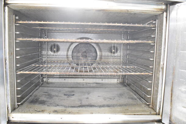 2 Blodgett Stainless Steel Commercial Natural Gas Powered Full Size Convection Oven w/ Solid Doors, Metal Oven Racks and Thermostatic Controls on Commercial Casters. 2 Times Your Bid! - Image 7 of 10