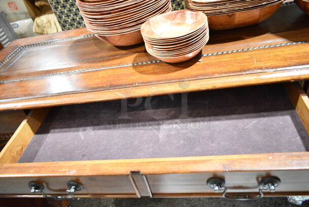 Wooden Table w/ Drawer.  - Image 4 of 4