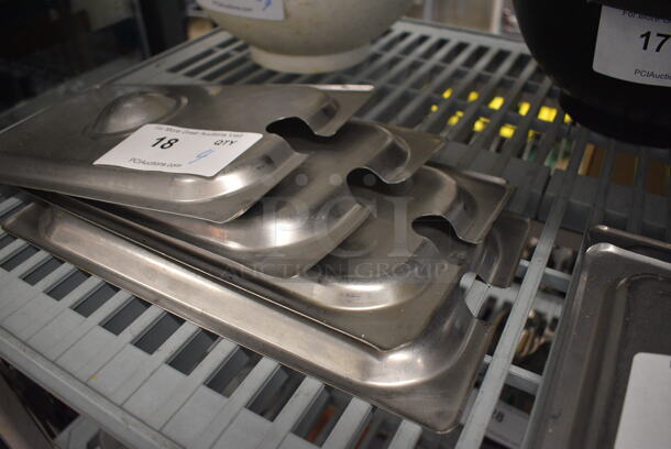 4 Stainless Steel 1/3 Size Drop In Bin Lids. 4 Times Your Bid! - Image 3 of 3