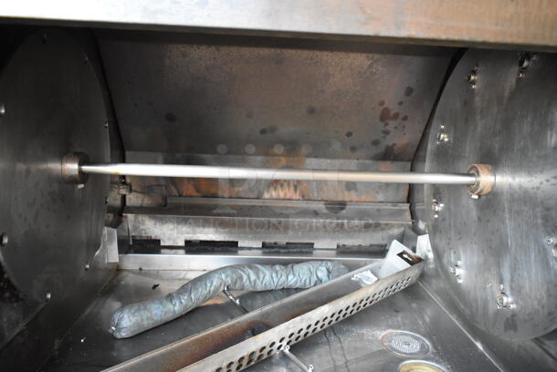 Hardt Inferno 3500 Stainless Steel Commercial Natural Gas Powered Rotisserie Oven. Comes w/ Metal Legs on Commercial Casters. 76,000 BTU.  - Image 7 of 11