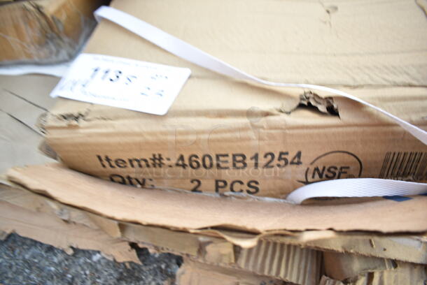 4 BRAND NEW SCRATCH AND DENT! Items; Regency 460EB1254 12" x 54" NSF Black Epoxy Wire Shelf, Flash Furniture XU-MBT-3636-GG 36" x 36" Black / Mahogany Reversible Laminated Square Table Top. 4 Times Your Bid! - Image 3 of 5