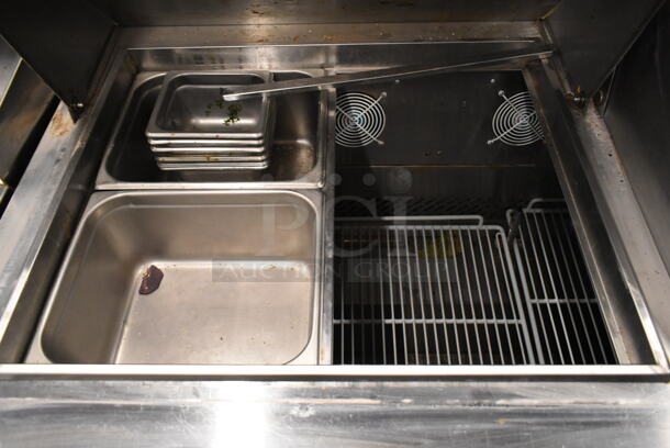 2018 Atosa MSF8307GR Stainless Steel Commercial Sandwich Salad Prep Table Bain Marie Mega Top. 115 Volts, 1 Phase. Tested and Working! - Image 3 of 7