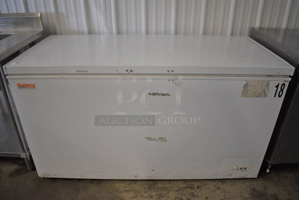 Galaxy Model 177CF16HC Metal Chest Freezer. 115 Volts, 1 Phase. 60x28x33. Tested and Working!