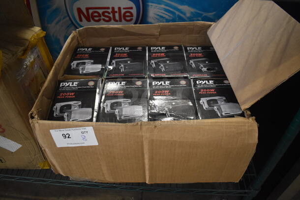 8 BRAND NEW IN BOX! Sets of 2 Pyle PLMR24B 3 Way Mini Box Speakers. 6x3.5x3.5. 8 Times Your Bid! - Image 7 of 7