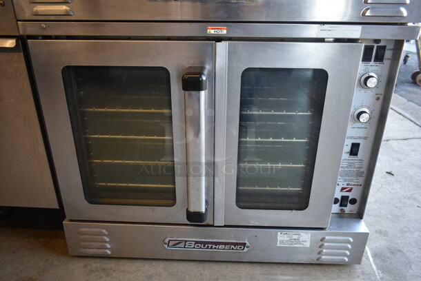 2 Southbend SLGS/22SC SL Series Stainless Steel Commercial Natural Gas Powered Full Size Convection Oven w/ View Through Doors, Metal Oven Racks and Thermostatic Controls. 2 Times Your Bid! - Image 4 of 10