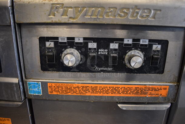 Frymaster Model PH155-2SC ENERGY STAR Stainless Steel Commercial Floor Style Natural Gas Powered Deep Fat Fryer w/ 2 Metal Fry Baskets on Commercial Casters. 40,000 BTU. 15.5x30x46 - Image 6 of 7