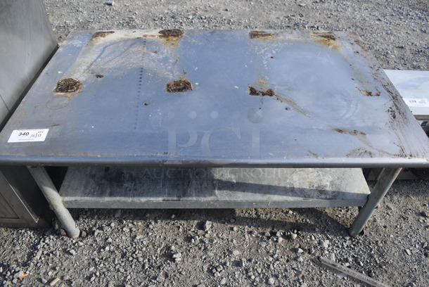 Stainless Steel Equipment Stand w/ Metal Under Shelf. 48x30x19 - Image 2 of 4