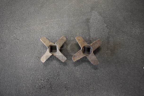 2 Metal Meat Grinder Knives. 2x2x0.5. 2 Times Your Bid! - Image 3 of 3