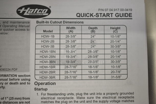 BRAND NEW! Hatco HDW-2B Stainless Steel Commercial Freestanding Two Drawer Warming Drawer. 120 Volts, 1 Phase. Tested and Working! - Image 9 of 10