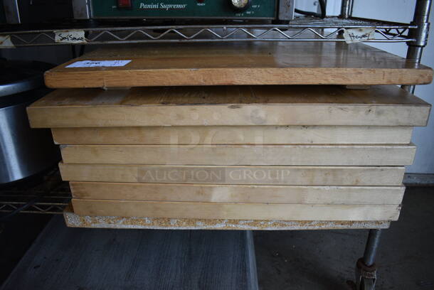8 Wood Pattern Tabletops. 24x24x2, 25.5x24x1.5. 8 Times Your Bid! - Image 3 of 4