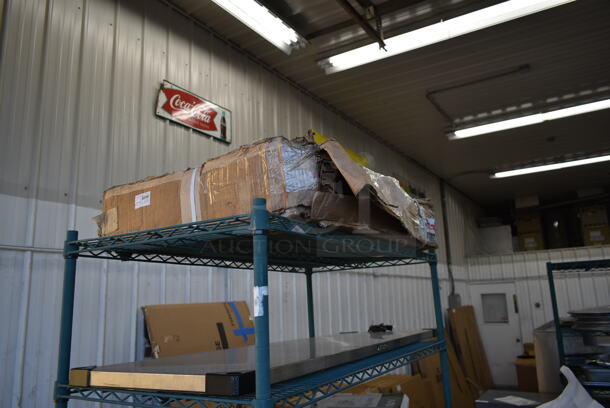 BRAND NEW IN BOX! Metro myCart MY2030-34G Gray Utility Cart with Three Shelves and Chrome Posts - 24" x 34". Stock Picture Used as Gallery. - Image 3 of 4