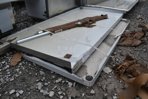 BRAND NEW SCRATCH AND DENT! Regency Spec Line Stainless Steel Table w/ Under Shelf and Legs.  - Image 3 of 6