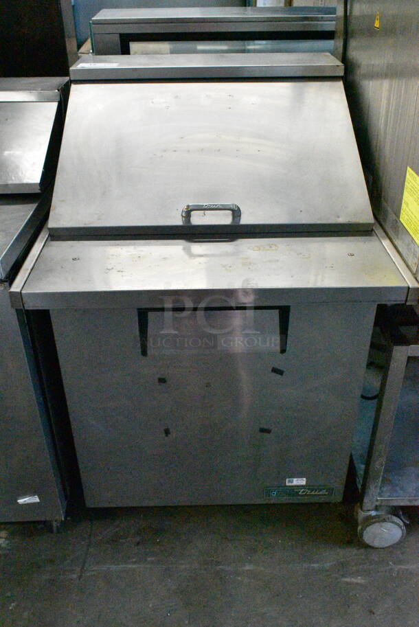 2017 True TSSU-12M-B-HC Stainless Steel Commercial Sandwich Salad Prep Table Bain Marie Mega Top on Commercial Casters. 115 Volts, 1 Phase. Tested and Working! - Image 1 of 6